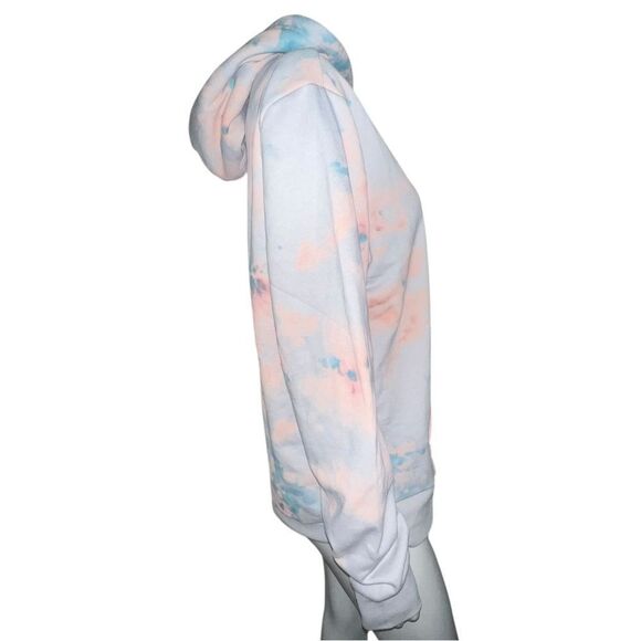 Old Navy Gender Neutral Tie-Dyed Pullover Hoodie Orange Blue Large NWOT - Picture 5 of 7